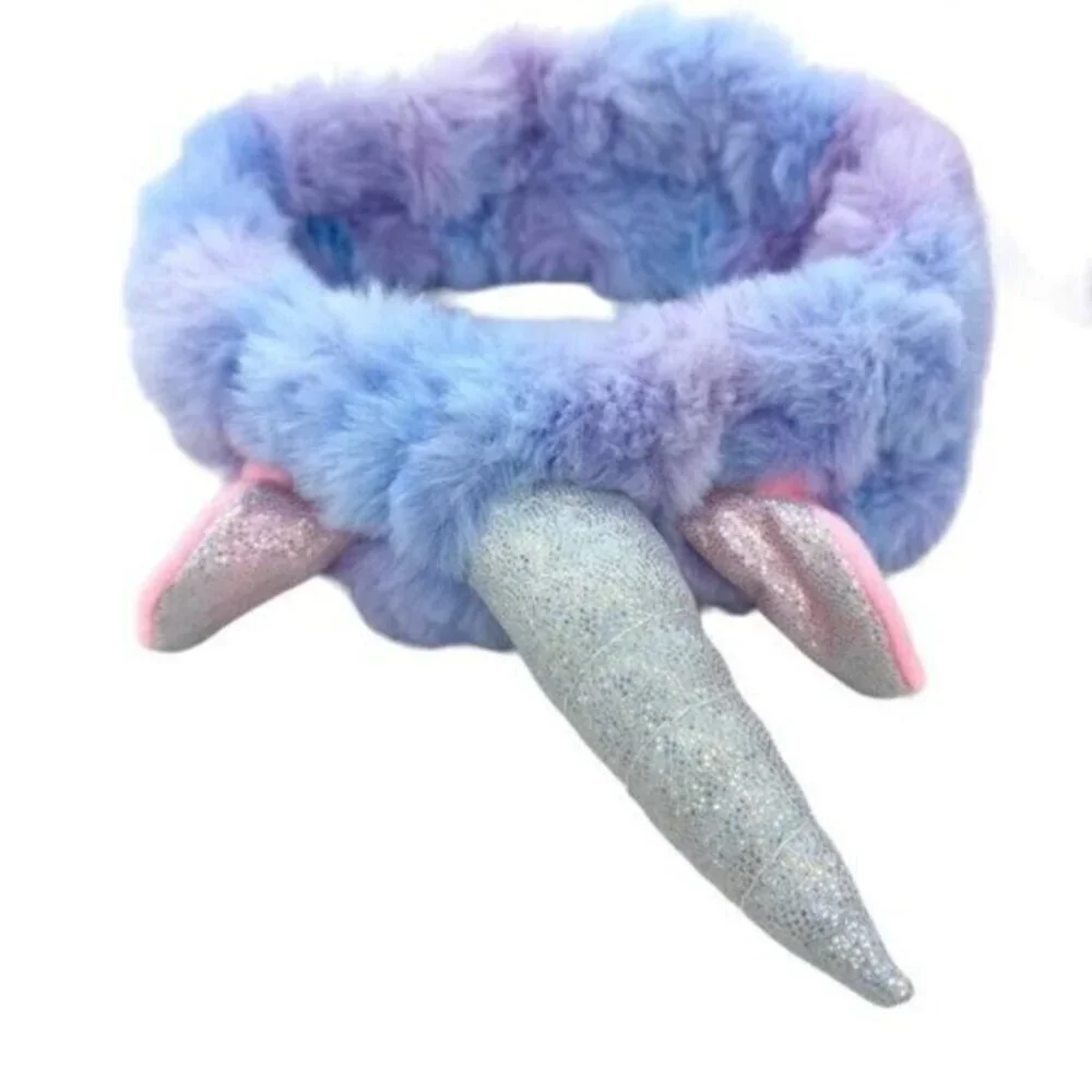 Plush Unicorn Headbands With Horn